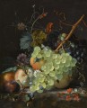 Nature morte avec des fleurs et des fruits Jan van Huysum
